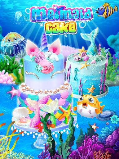 Unicorn Mermaid Cake - Gameplay image of android game