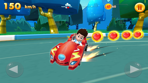 Ryder Car Racing – Paw Transforming Pups - Gameplay image of android game