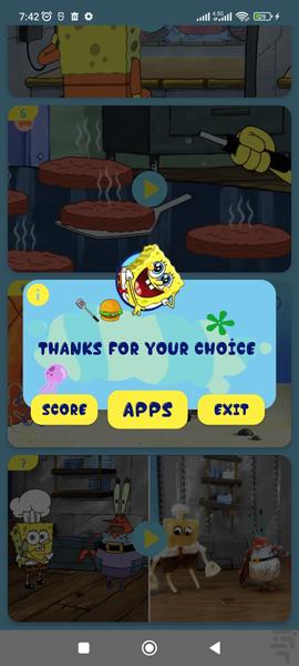باب اسفنجی بدون اینترنت 4 (انگلیسی) - Image screenshot of android app