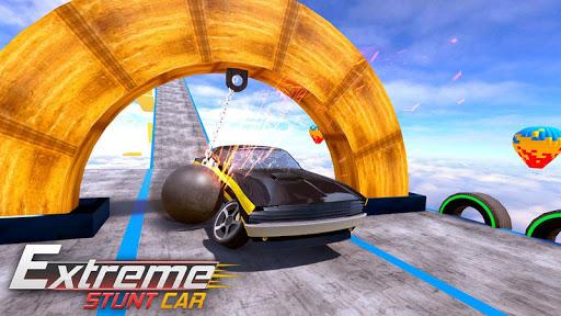 Extreme Car Stunt Driving: Ramp Stunt Car games 3D - Gameplay image of android game
