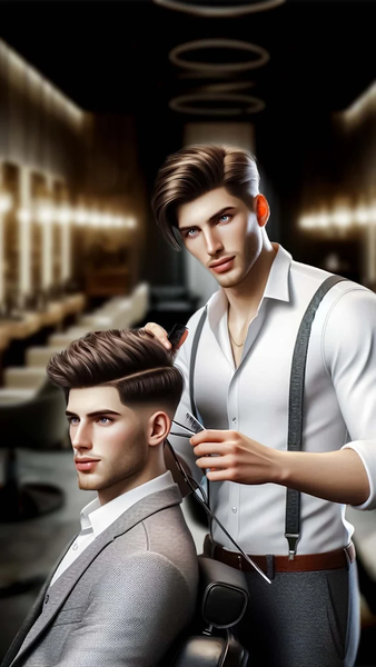 Barber Shop Hair Cut Simulator - Gameplay image of android game