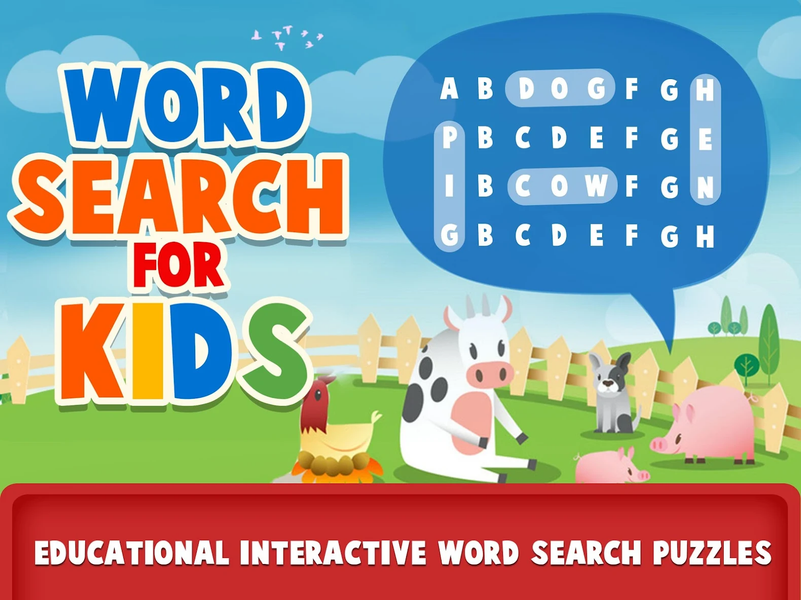 Word Search For Kids Games - Gameplay image of android game