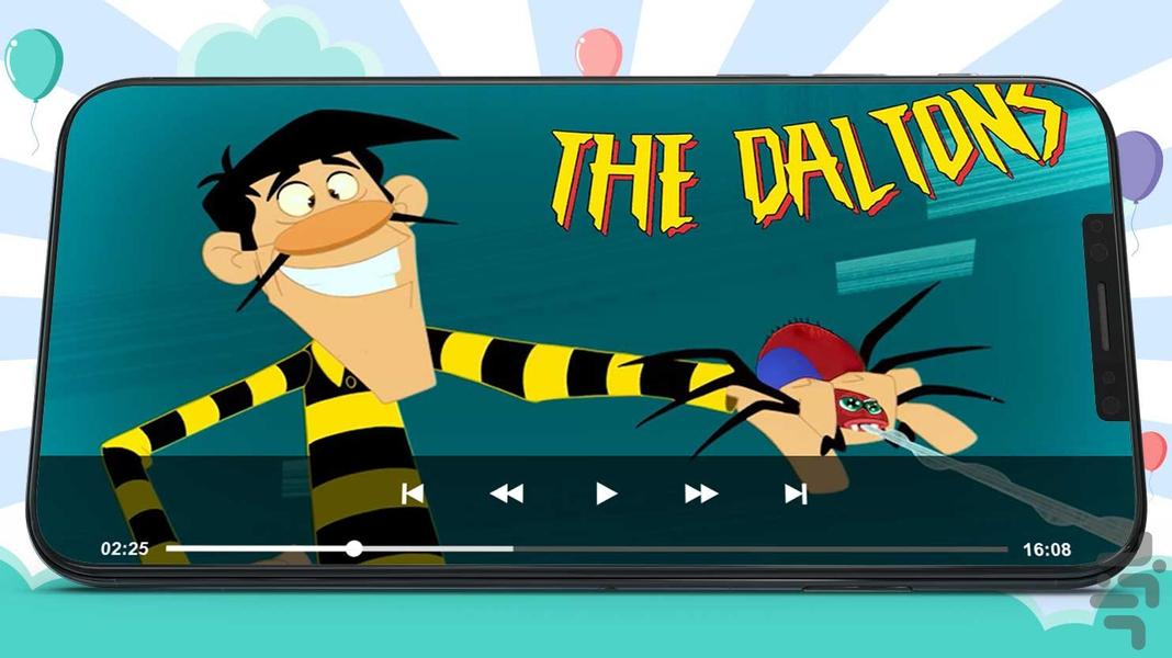 کارتون دالتون ها 5 دوبله بدون نت - Image screenshot of android app