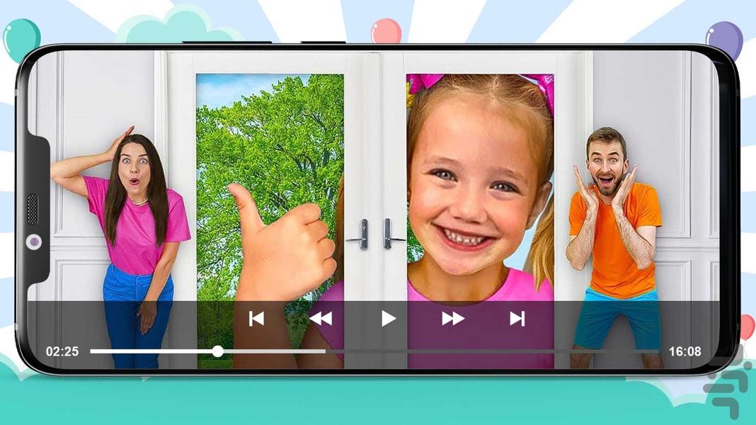 Smile Family show 2 offline Cartoon - Image screenshot of android app