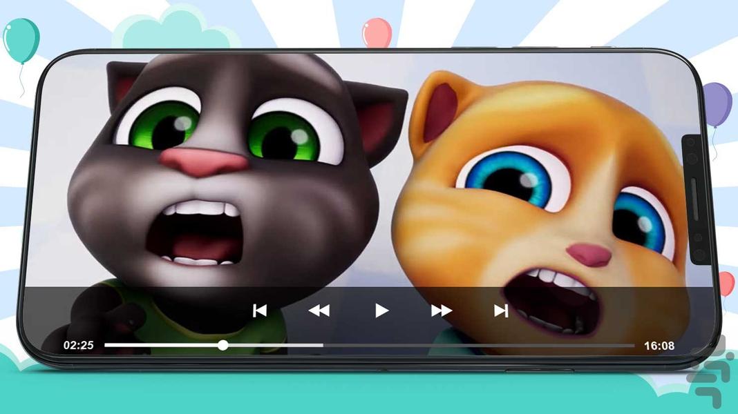 کارتون تام سخنگو ۱ بدون اینترنت - عکس برنامه موبایلی اندروید