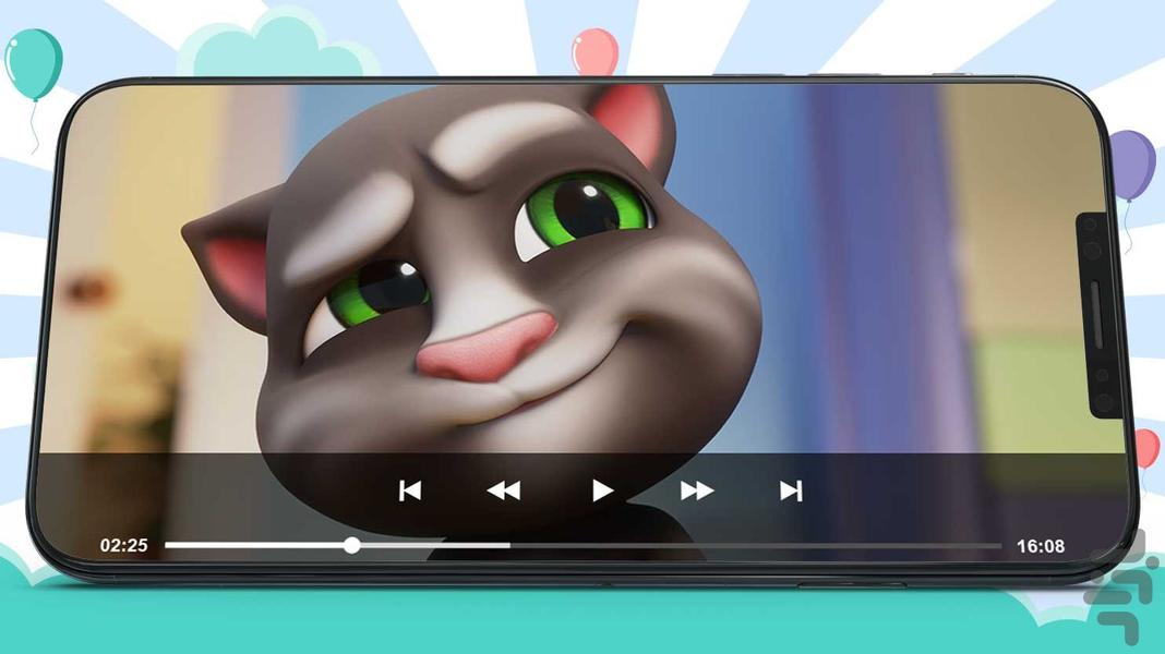 کارتون تام سخنگو ۱ بدون اینترنت - عکس برنامه موبایلی اندروید