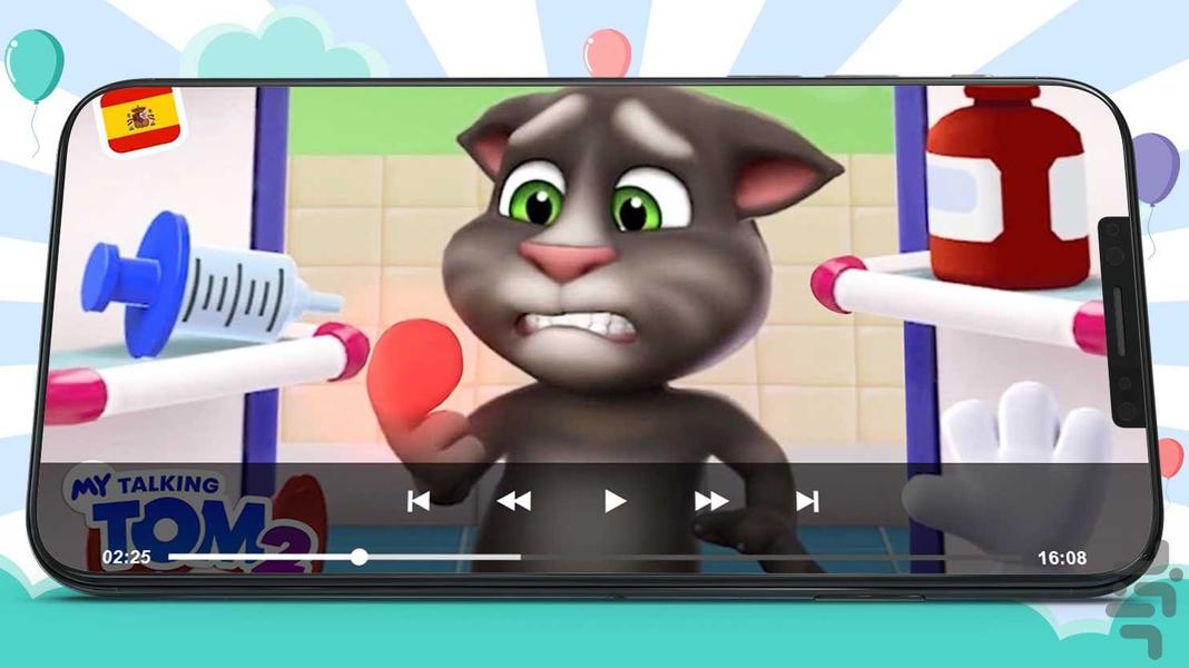کارتون تام سخنگو ۲ بدون اینترنت - عکس برنامه موبایلی اندروید