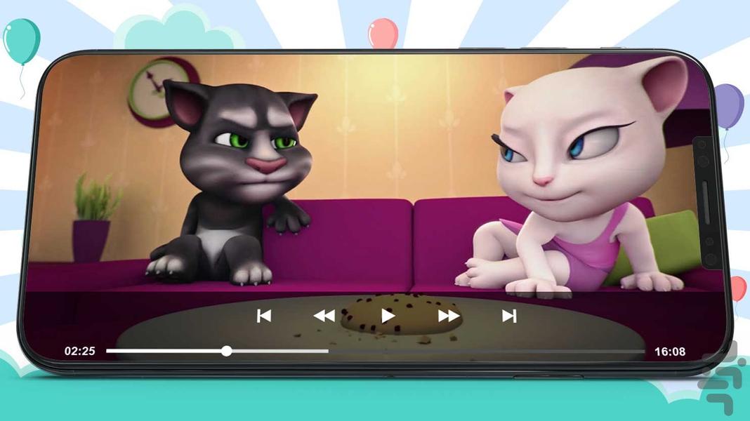 Talking Tom 5 offline Cartoon - عکس برنامه موبایلی اندروید