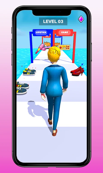 Truth Lucky Personality Run 3D - Gameplay image of android game