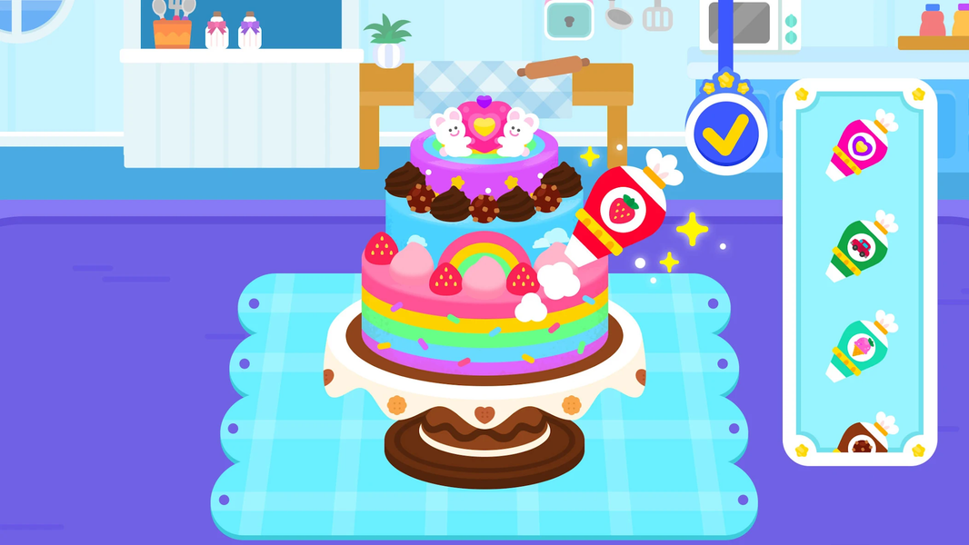 Cocobi Birthday Party - cake - Gameplay image of android game
