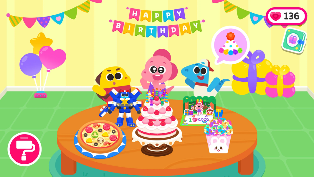 Cocobi Birthday Party - cake - Gameplay image of android game