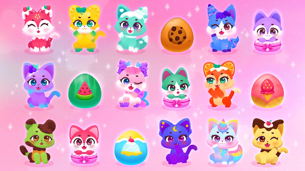 Cocobi Cotton Candy Kitten - Gameplay image of android game