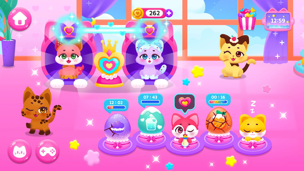 Cocobi Cotton Candy Kitten - Gameplay image of android game