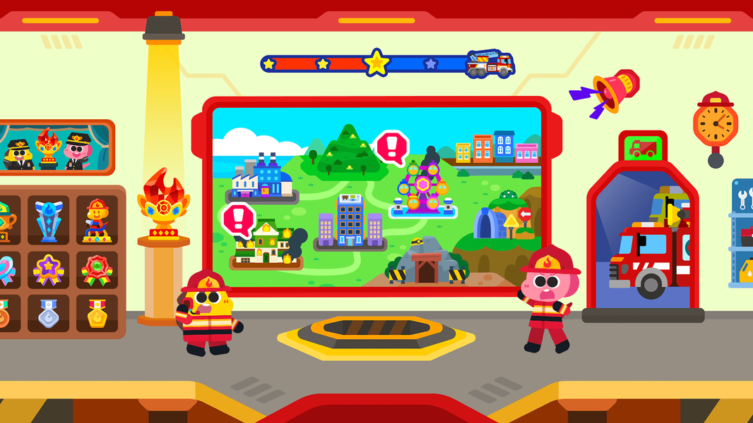 Cocobi Little Firefighters-kid - عکس بازی موبایلی اندروید