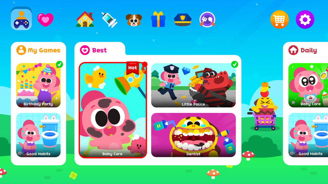 Cocobi Play One - hospital,job - Gameplay image of android game