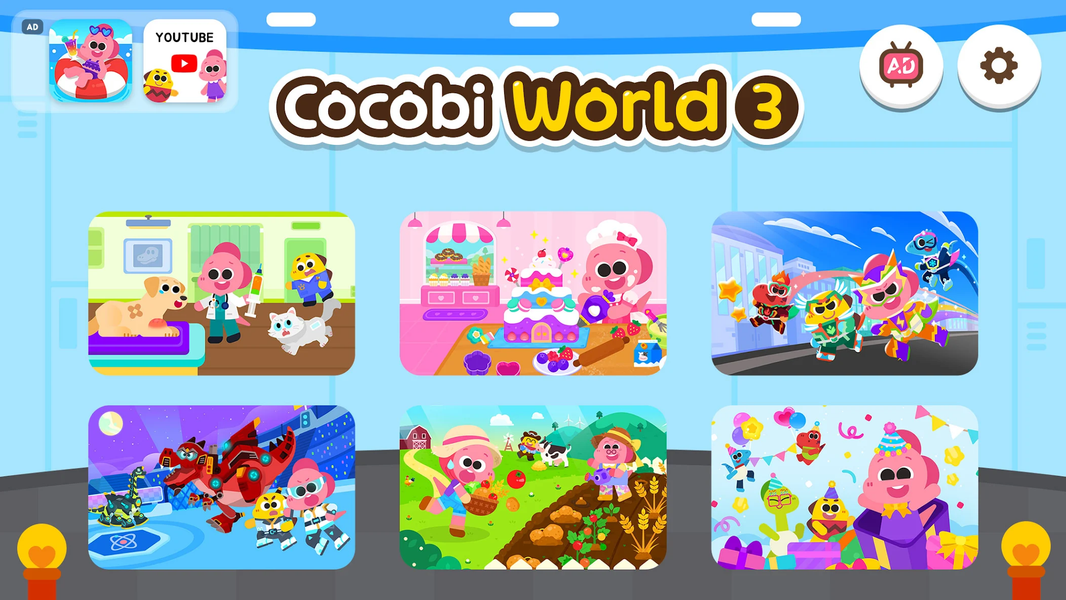 Cocobi World 3 -Kids Game Play - Gameplay image of android game