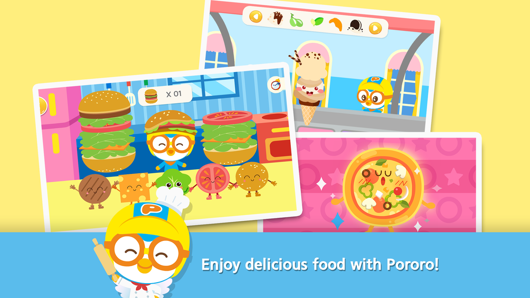 Pororo the Delifood - Gameplay image of android game