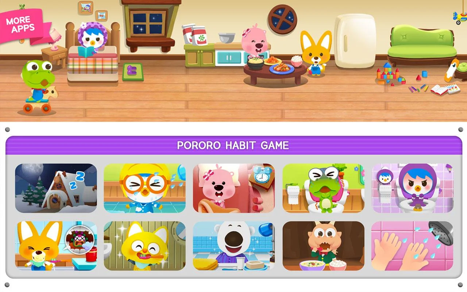 Pororo Habit - Kids Game - عکس برنامه موبایلی اندروید