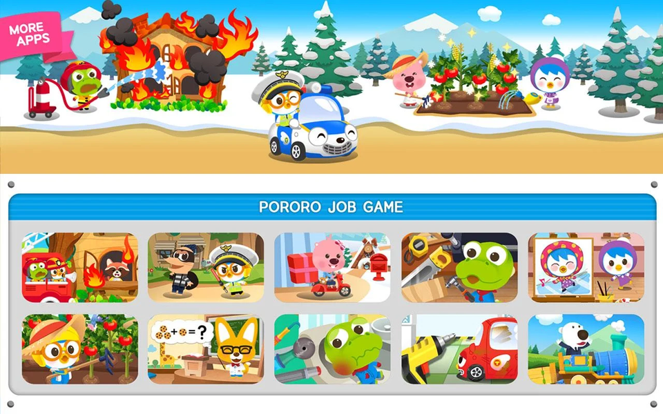 Pororo Job - Kids Game Package - عکس برنامه موبایلی اندروید