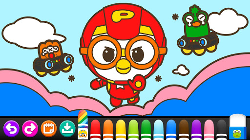 pororo coloring pages