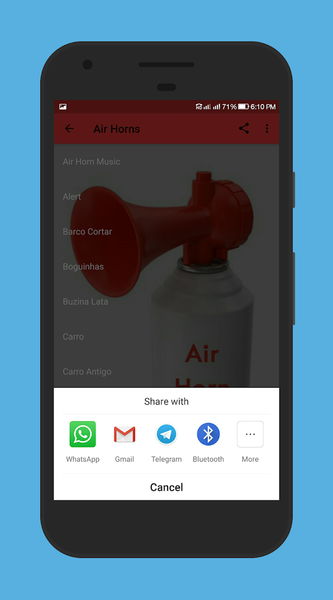 Air Horn Sound - عکس برنامه موبایلی اندروید
