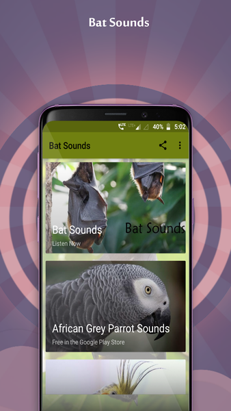 Bat Sounds - Image screenshot of android app