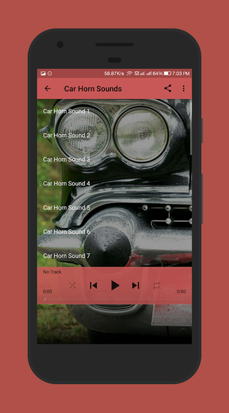 Car Horn Sounds - Image screenshot of android app