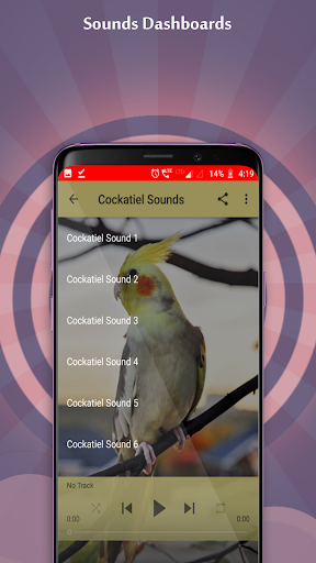 Cockatiel Sounds - عکس برنامه موبایلی اندروید