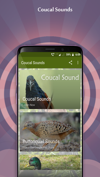 Coucal Sounds - عکس برنامه موبایلی اندروید