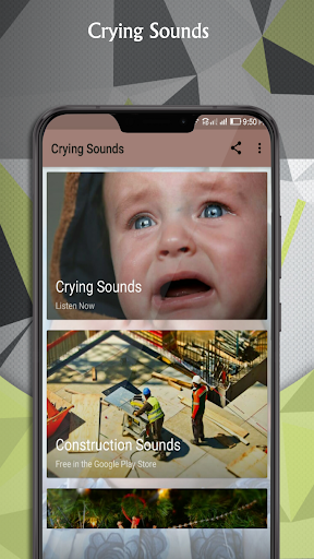 Crying Sounds - عکس برنامه موبایلی اندروید