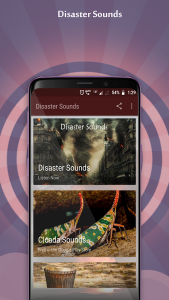 Disaster Sounds - Image screenshot of android app