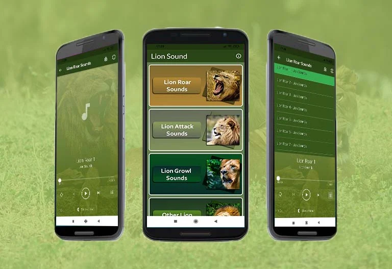 Lion Sounds - Image screenshot of android app