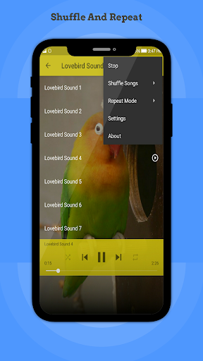 Lovebird Sounds - Image screenshot of android app