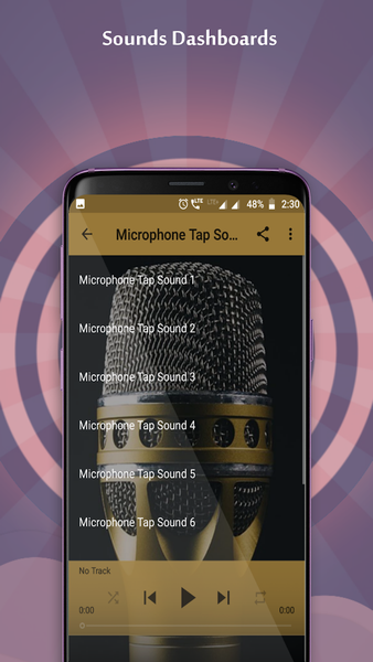 Microphone Tap Sounds - عکس برنامه موبایلی اندروید