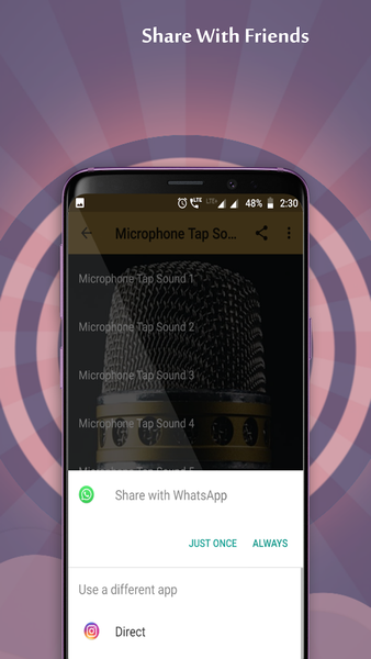 Microphone Tap Sounds - عکس برنامه موبایلی اندروید