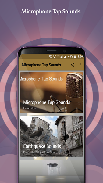 Microphone Tap Sounds - عکس برنامه موبایلی اندروید