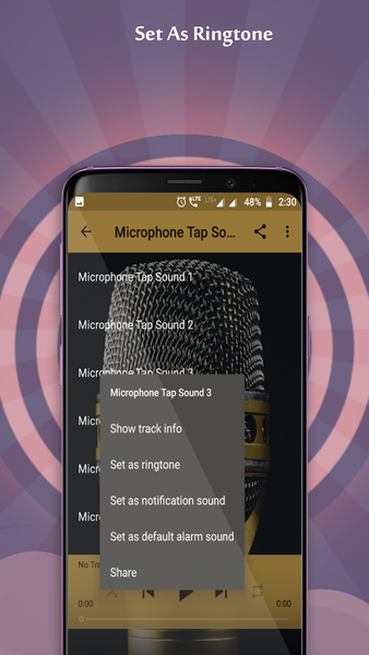 Microphone Tap Sounds - عکس برنامه موبایلی اندروید