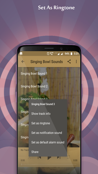 Singing Bowl Sounds - Image screenshot of android app