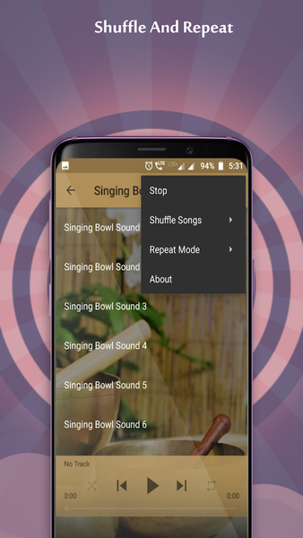 Singing Bowl Sounds - Image screenshot of android app