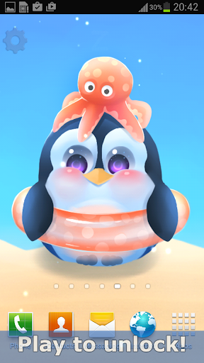 Chubby Pengu Live Wallpaper - عکس برنامه موبایلی اندروید