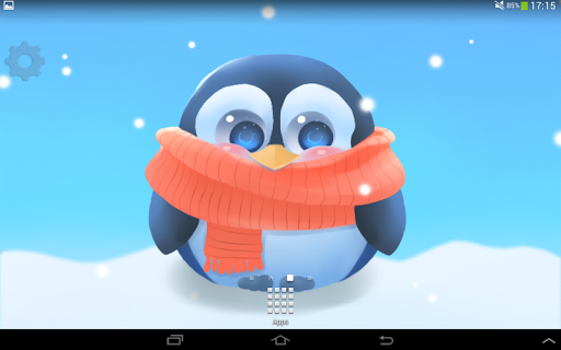 Chubby Pengu Live Wallpaper - Image screenshot of android app