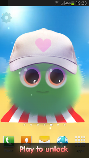 Fluffy Chu Live Wallpaper - Image screenshot of android app