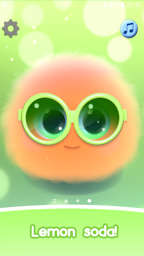 Fluffy Orange Live Wallpaper - Image screenshot of android app