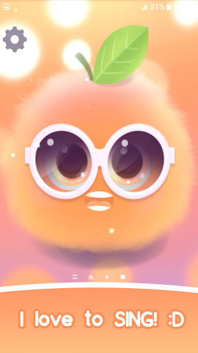 Fluffy Orange Live Wallpaper - Image screenshot of android app