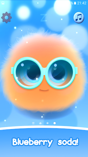 Fluffy Orange Live Wallpaper - Image screenshot of android app