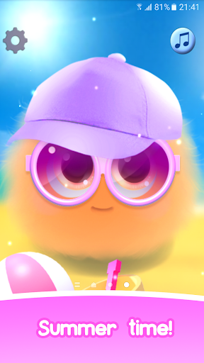 Fluffy Orange Live Wallpaper - Image screenshot of android app