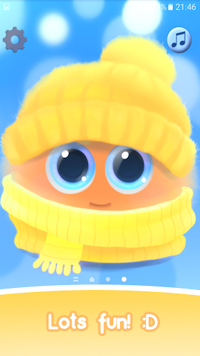 Fluffy Orange Live Wallpaper - Image screenshot of android app