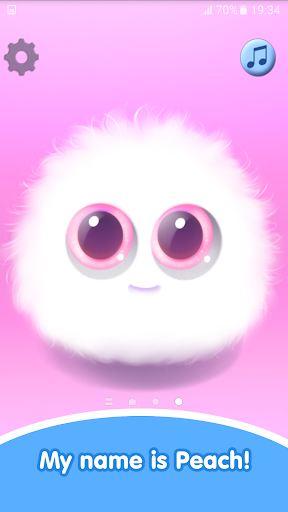 Fluffy Peach Live Wallpaper - Image screenshot of android app