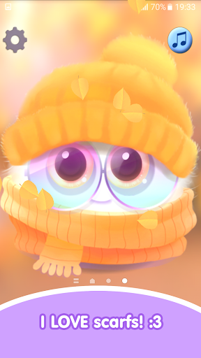 Fluffy Peach Live Wallpaper - Image screenshot of android app