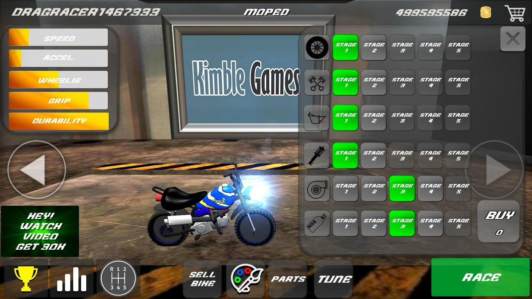 Drag bikes - Motorbike racing - عکس بازی موبایلی اندروید
